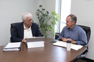 Photo of Anania & Associates Investment Company (AAI) Chairman Peter V. Anania and Scot Knoll, AAI Partner and Vice President of Corporate Development